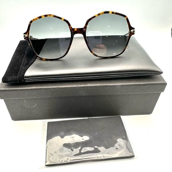 Christian Dior DIORLINK2  Dark Havana SUNGLASSES - Picture 1 of 10
